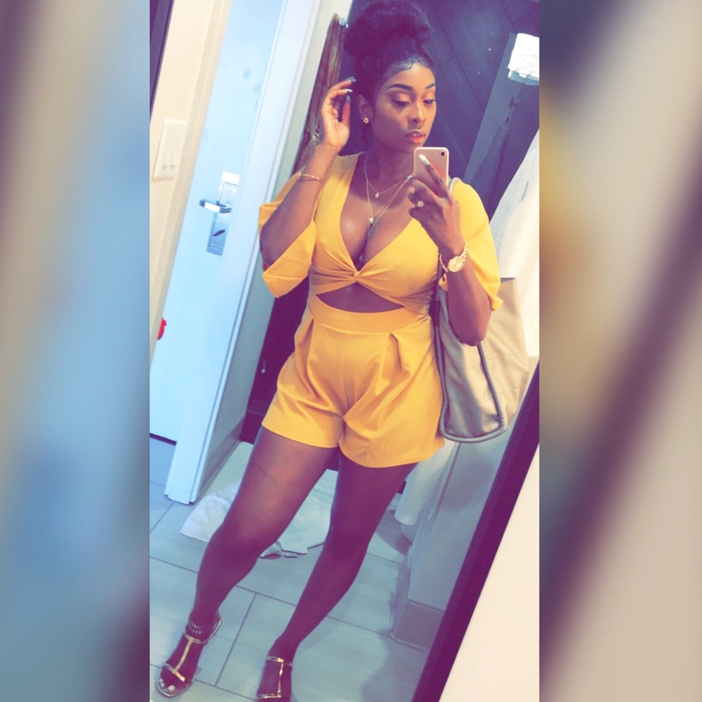 Golden Glam Romper